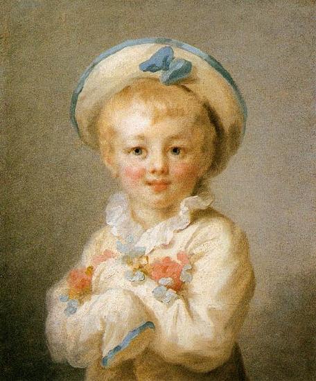 Jean Honore Fragonard A Boy as Pierrot oil painting picture